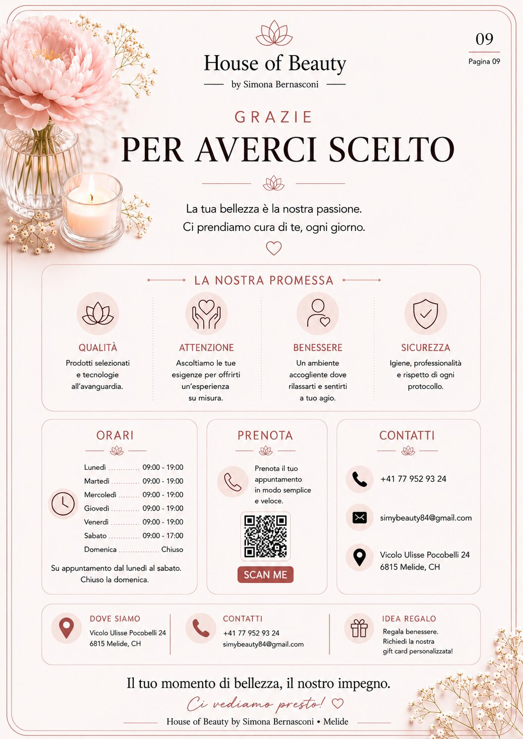 Listino House of Beauty contatti