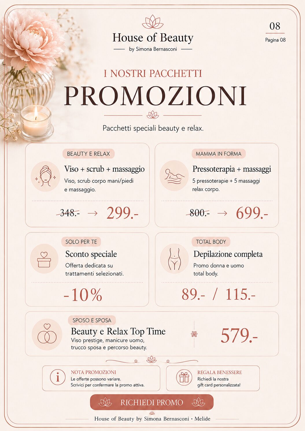 Listino House of Beauty promozioni